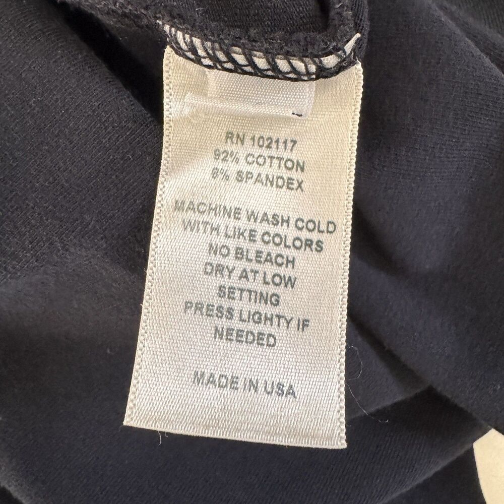 North Star Base Sweatshirt M Black Pullover Mock Neck Ruched Cotton Stretch USA - Picture 9 of 10